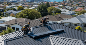 Roof replacement on a New Zealand home